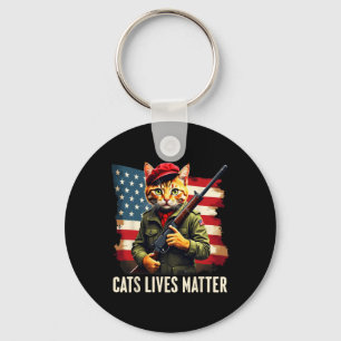 Eating Cats Lives Problem Funny Donald Trump 2024  Key Ring