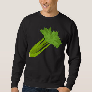 Eating Celery Ironic Saying Vegetables Food Sweatshirt