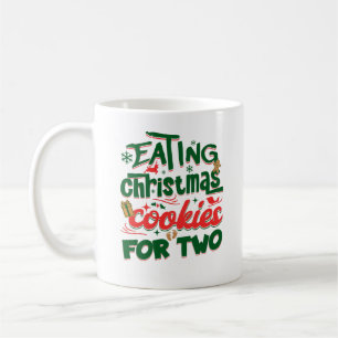 Eating Christmas Cookies For Two Funny Maternity Coffee Mug
