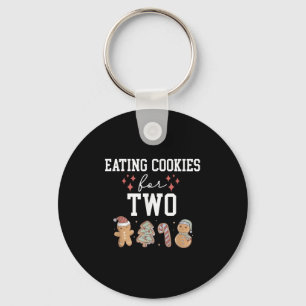 Eating Christmas Cookies For Two Pregnancy Reveal  Key Ring