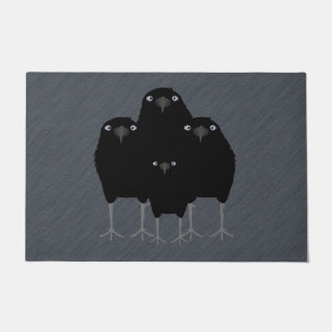 Eating Crow Large Doormat