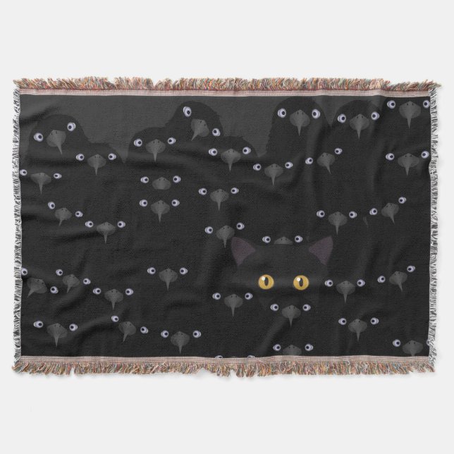 Eating Crow Throw Blanket (Front)