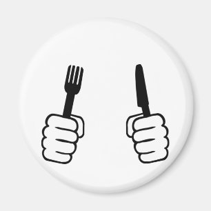 Eating - cutlery magnet