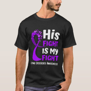 Eating Disorder Awareness Ribbon Family Purple Fig T-Shirt
