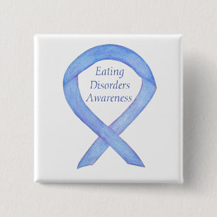 Eating Disorders Awareness Ribbon Custom Pin