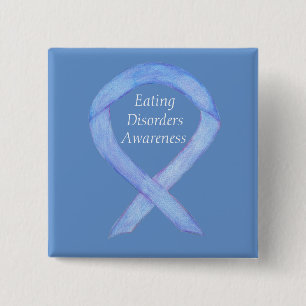 Eating Disorders Awareness Ribbon Custom Pin