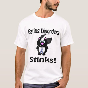 Eating Disorders Stinks Skunk Awareness Design T-Shirt