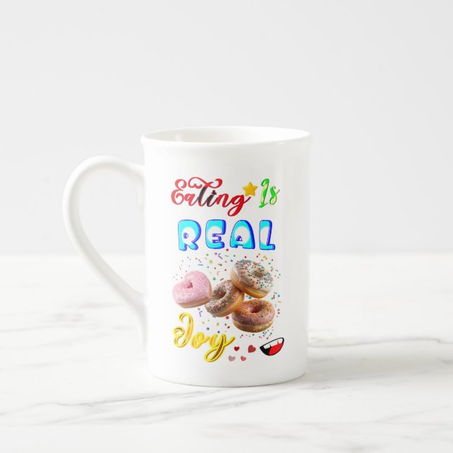 Eating Drinkware Is Real Joy Bone China Mug (Left)