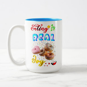 Eating Drinkware Is Real Joy Two-Tone Coffee Mug