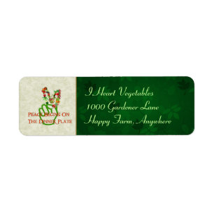 Eating For Peace Return Address Label