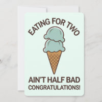 Eating For Two Ain't Half Bad Funny Ice Cream