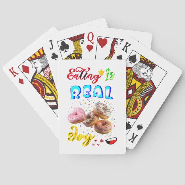Eating Gaming Is Real Joy Playing Cards (Back)