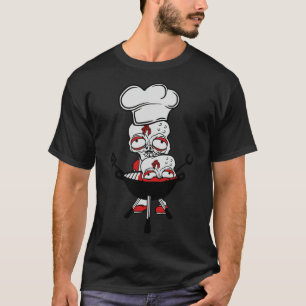 eating grill grilling zombie cook cooking chef, ch T-Shirt