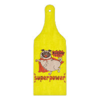 Eating is my superpower red cloak pug comic style