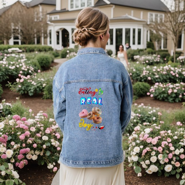 Eating Jeans Is Real Joy Denim Jacket (Wedding Back)