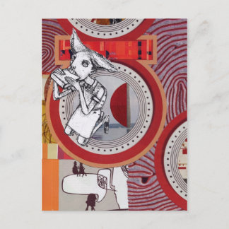 Eating my words postcard