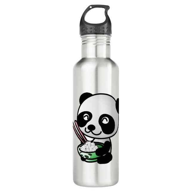 Eating Panda 710 Ml Water Bottle (Front)