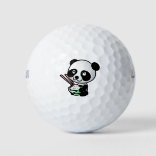 Eating Panda Golf Balls