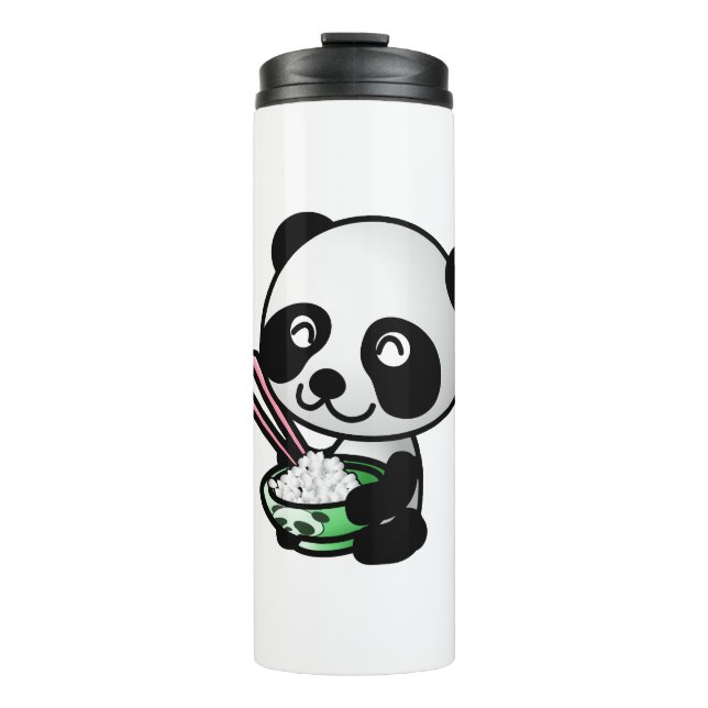 Eating Panda Thermal Tumbler (Front)