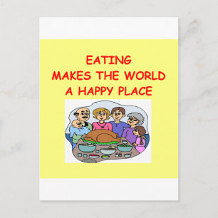 eating postcard