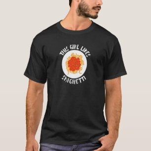 Eating Spaghetti Pasta Chef Italian Food T-Shirt