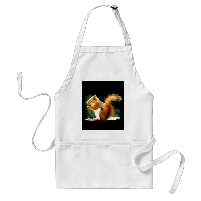 Eating Squirrel Standard Apron (Front)