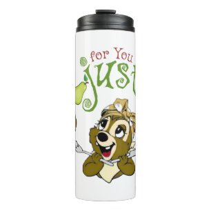 eating squirrel thermal glass tumbler