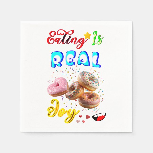 Eating Tableware Is Real Joy Napkin (Front)