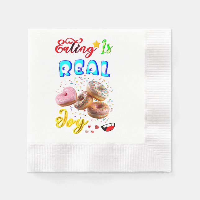 Eating Tableware Is Real Joy Napkin (Front)