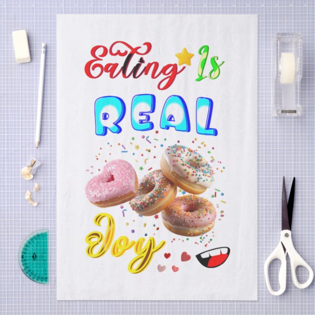 Eating Tableware Is Real Joy Tissue Paper (Craft)