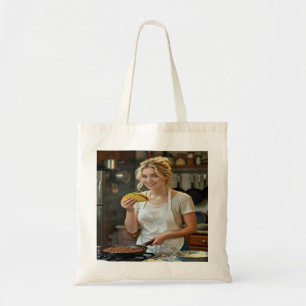 Eating Tacos Photo Personalise Customise Tote Bag
