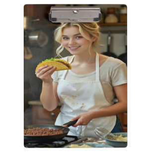 Eating Tacos Photo Personalize Customize Clipboard