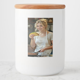 Eating Tacos Photo Personalize Customize Food Label