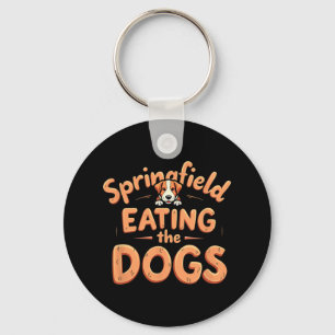 Eating The Dogs In Springfield Election  Key Ring
