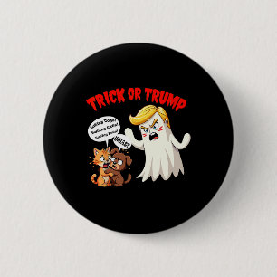 Eating The Dogs Trick Or Trump Funny Trump 2024 6 Cm Round Badge