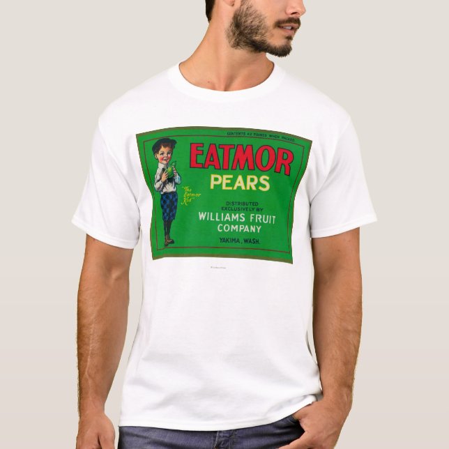 Eatmor Pear Crate LabelYakima, WA T-Shirt (Front)