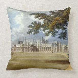 Eaton Hall, Entrance Front, from Ackermann's 'Repo Cushion