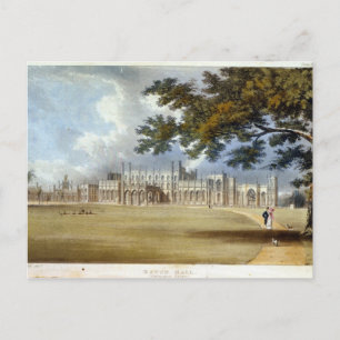 Eaton Hall, Entrance Front, from Ackermann's 'Repo Postcard