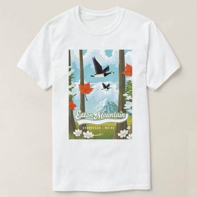 Eaton Mountain Skowhegan, Maine T-Shirt (Design Front)