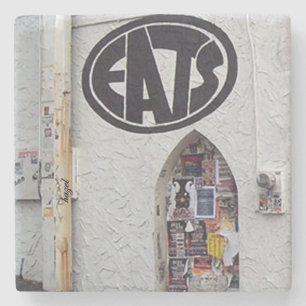 Eats, Poncey Highland Atlanta Marble Stone Coaster
