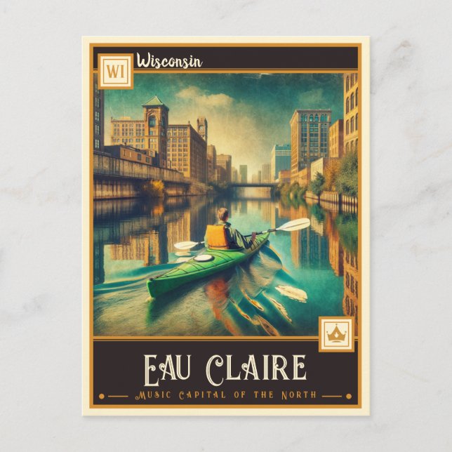 Eau Claire, Wisconsin | Vintage Postcard (Front)