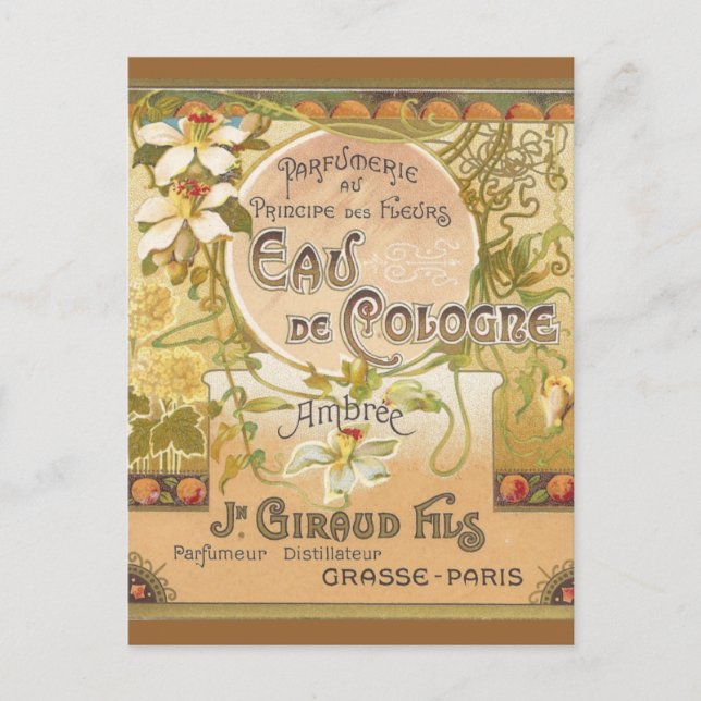 Eau de Cologne Ambree Postcard (Front)