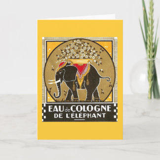 Eau de Cologne de l'elephant Greeting Card