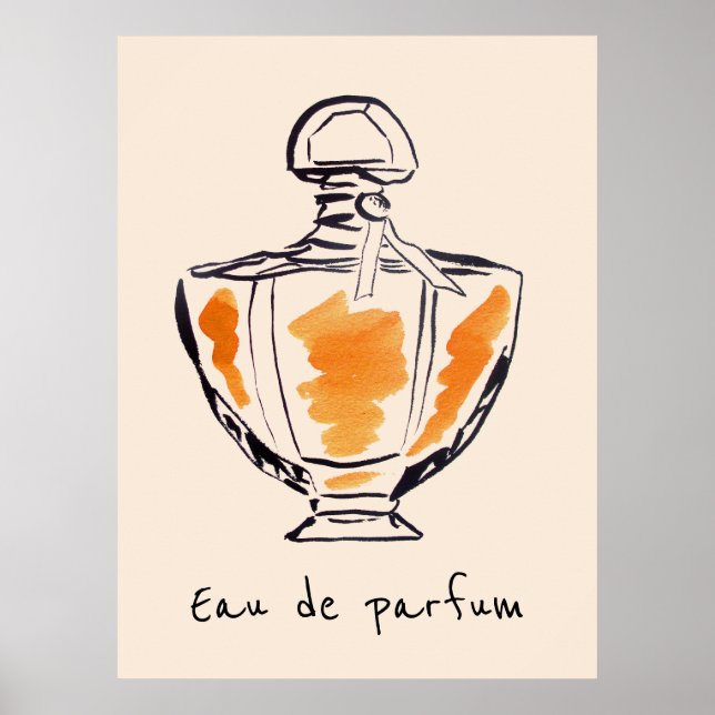 Eau de parfum French Perfume bottle Poster (Front)