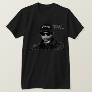 Eazy-E Rapper Black and White T-Shirt
