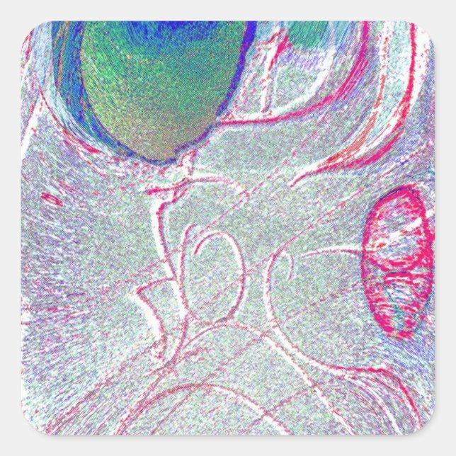 Eazy Face Square Magnet Sticker (Front)