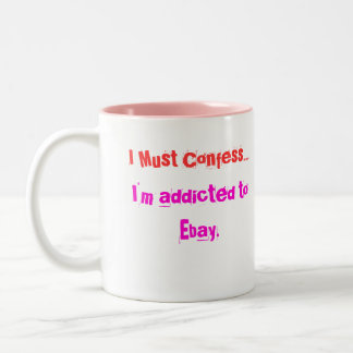Ebay addict Two-Tone coffee mug