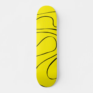 Ebb and Flow 2 in Black and Yellow Skateboard