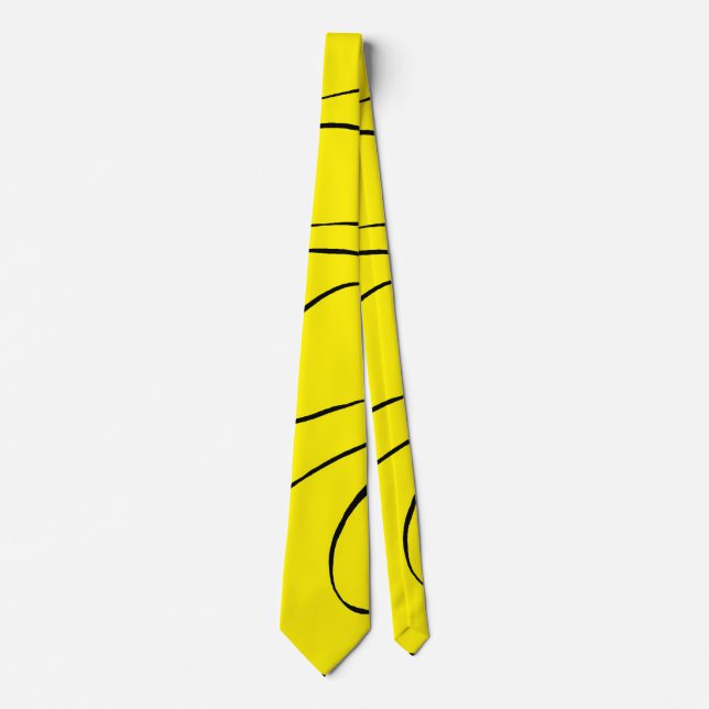 Ebb and Flow 2 in Black and Yellow Tie (Front)