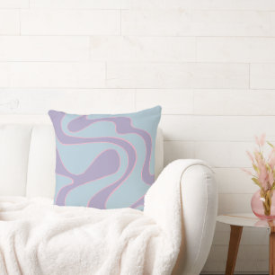 Ebb and Flow 2 in Pink, Lilac, and Blue Cushion